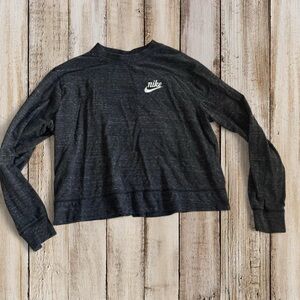 Nike Women's Charcoal Long Sleeve Tee